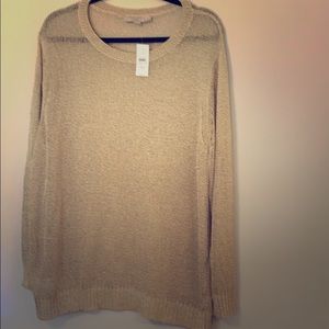 Loft Gold Metallic Sweater